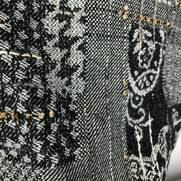 Coldwater Creek Blazer Size L Paisley Multicolor Open Front Long Sleeve Acrylic - Picture 10 of 10